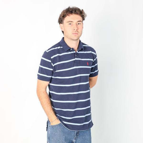 Navy Blue 90s Polo Ralph Lauren T-Shirt (M)